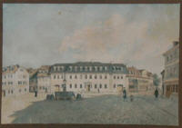 Goethes Wohnhaus am Frauenplan. Johann Gottlob Samuel Rsel, 1828
