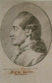 Georg Melchior Kraus, Goethe. 1776