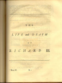 King Richard III. (digitale Rekonstruktion der Printausgabe von 1725 in sechs Bänden)