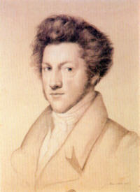 Goethes Sohn August von Goethe, um 1823