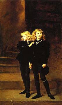 John Everett Millais. The Princes in the Tower, 1878. l auf Leinwand, Royal Holloway and Bedford New College.