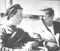 Sartre mit Simone de Beauvoir in Schweden, 1954