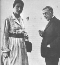 Sartre und Simone de Beauvoir in Rio de Janeiro, 1960