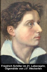 Friedrich Schiller im 21. Lebensjahr, lgemlde von J.F. Weckerlen