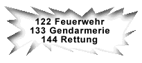 Feuerwehr, Polizei, Rettung