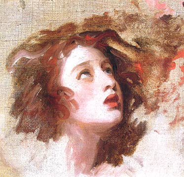 George Romney.  Emma Hart as Miranda (1785-86)